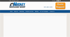 Desktop Screenshot of medleymachine.com